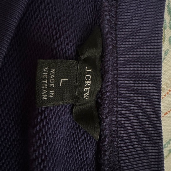 J. Crew Navy Anchor Sweatshirt - Picture 2 of 6